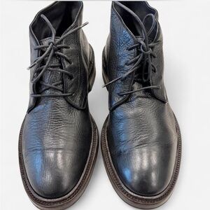 Black Leather Men's Boots